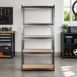 Heavy Duty Storage Rack Shelf Unit 6 Tier Industrial Garage Shelving 70x30x150cm