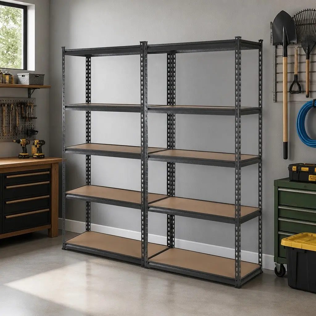 2x1.8M Garage Shelving Unit Industrial Storage Rack Pallet Racking Heavy-Duty