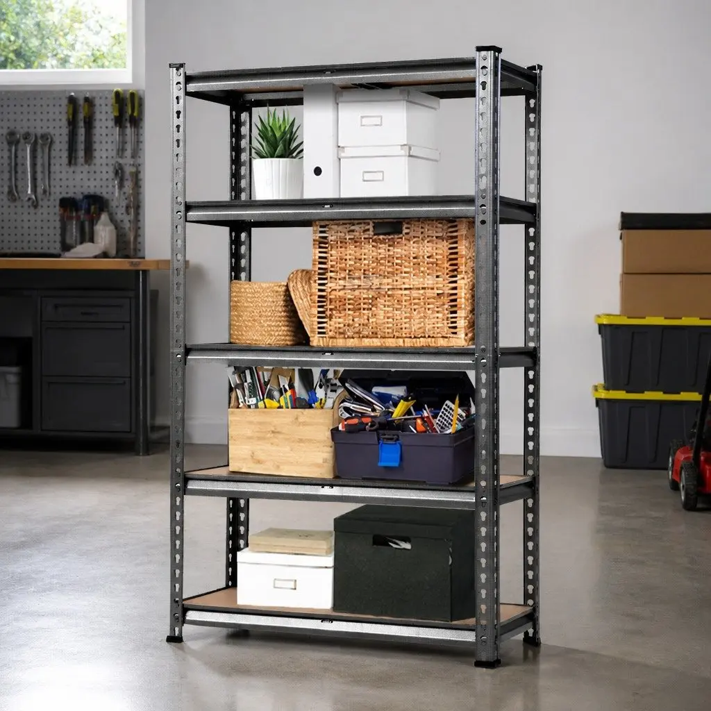 1.8M Garage Shelving Unit Warehouse Rack Pallet Racking Storage Shelf Charcoal
