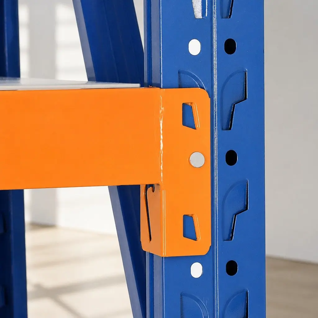 Garage Shelving Unit Blue 2Mx2M Heavy Duty Steel Construction Adjustable Height Storage Rack