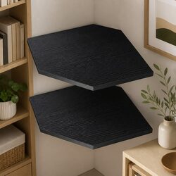 Compact Corner Shelves Set with Strong Load Capacity