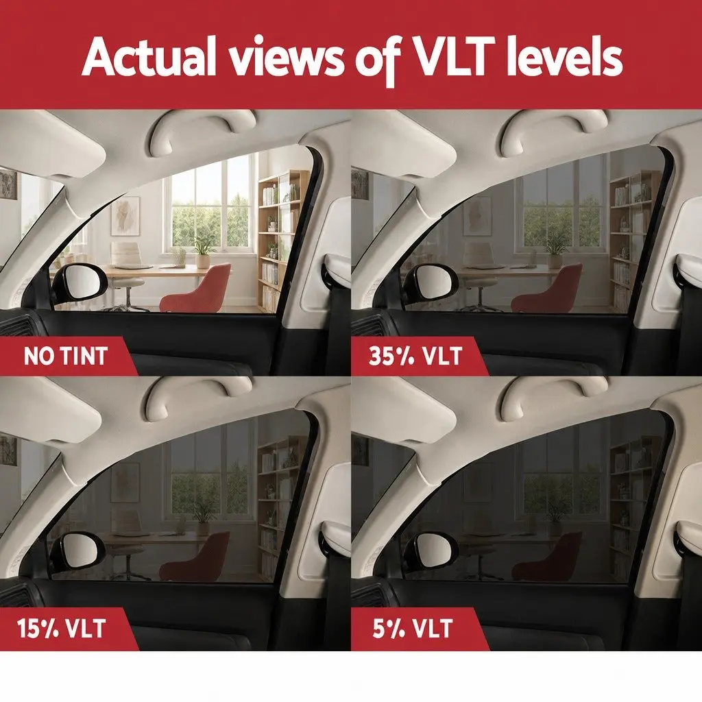 Window Tint Film Roll Black 100cm x 30m 15% VLT Reduces Glare Filters UV Light Heat Insulation