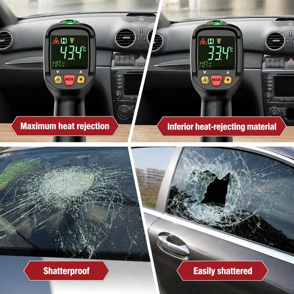 Window Tint Film Black 100cm x 30m 5% VLT UV Protection Heat Rejection Auto Home Tinting Tools Kit