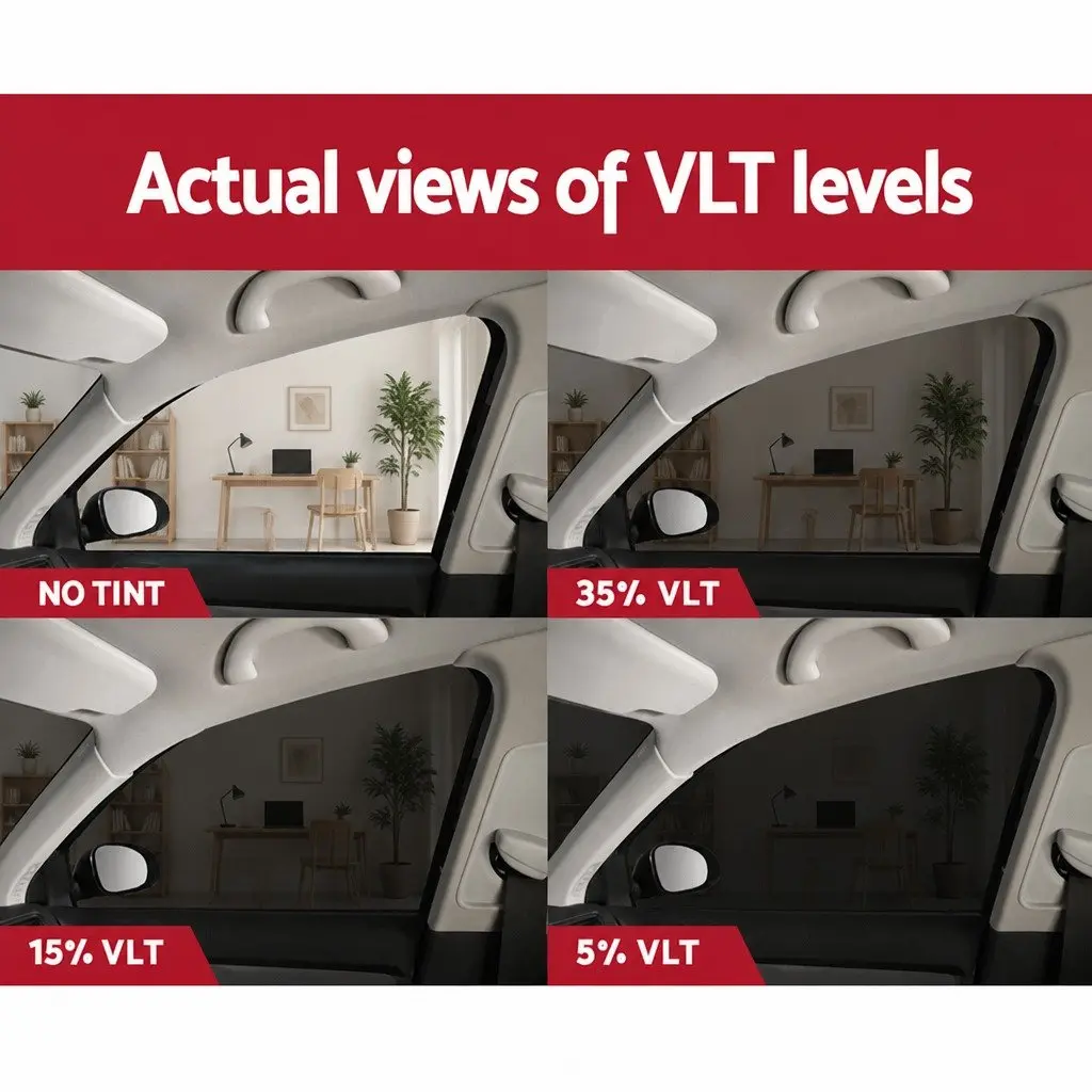 Window Tint Film Black 100cm x 30m 15% VLT with Installation Tools