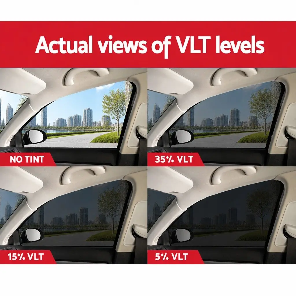 Window Tint Film Roll Black 100cm x 30m 5% VLT UV Protection Heat Reduction