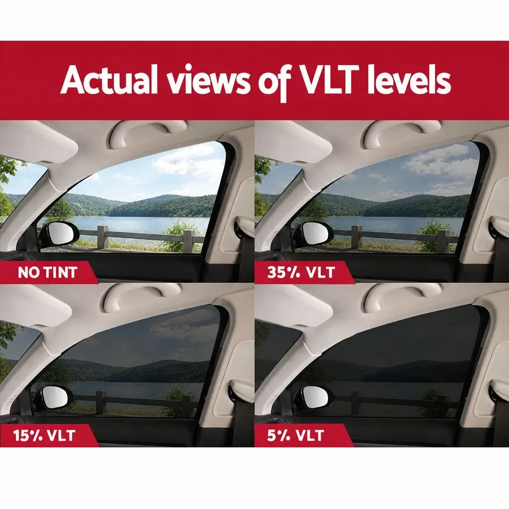 Window Tint Film Black 152cm x 30m 15% VLT Automotive Glass Heat Protection