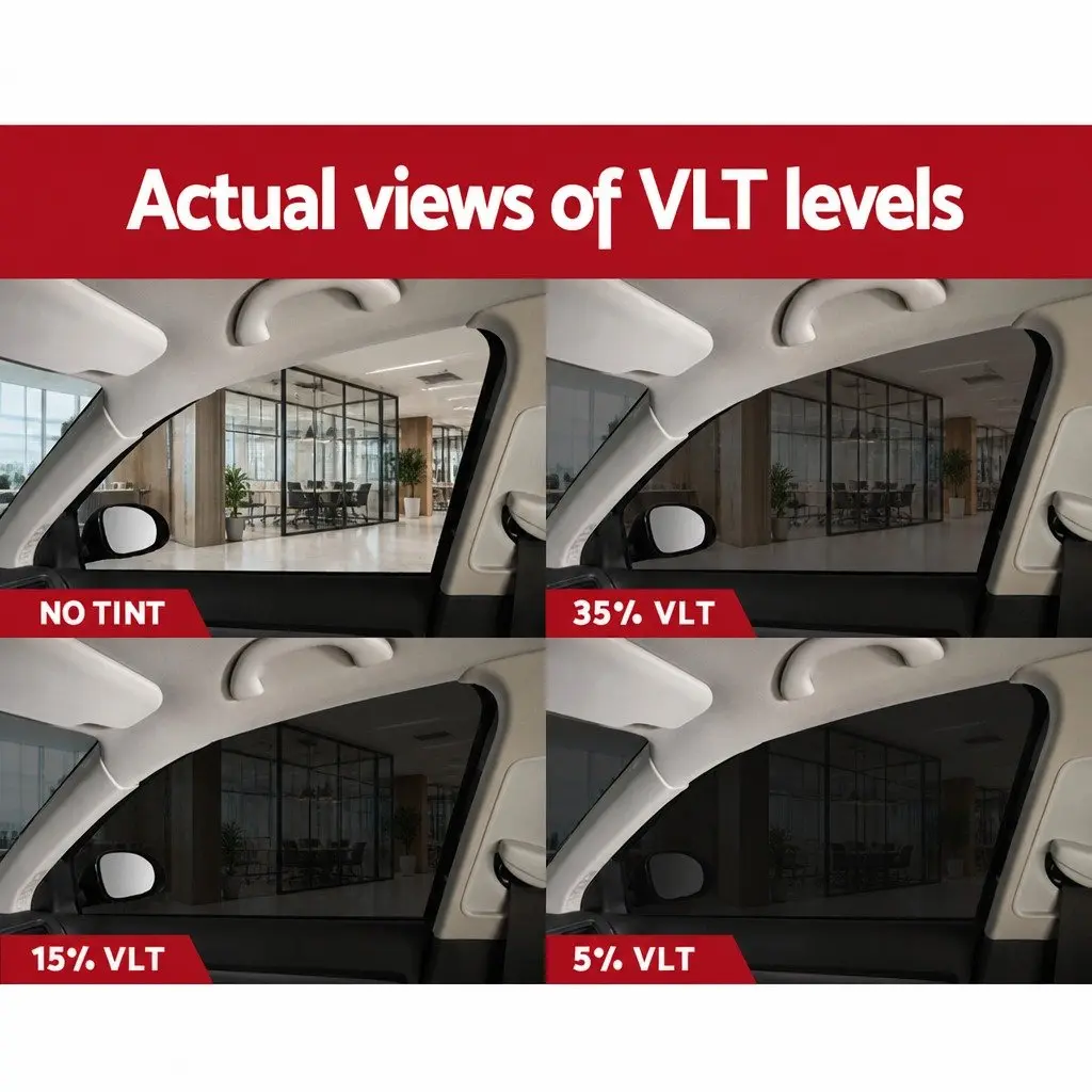 Window Tint Film Black 152cm x 30m 35 Percent VLT UV Protection Automotive Residential Commercial
