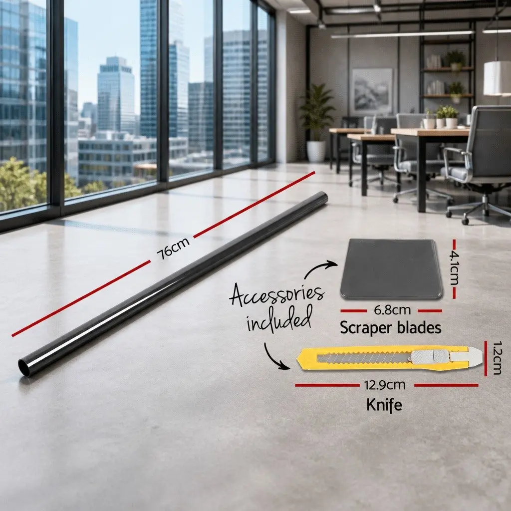 Window Tint Film Black 76cm x 7m 35% VLT UV Protection