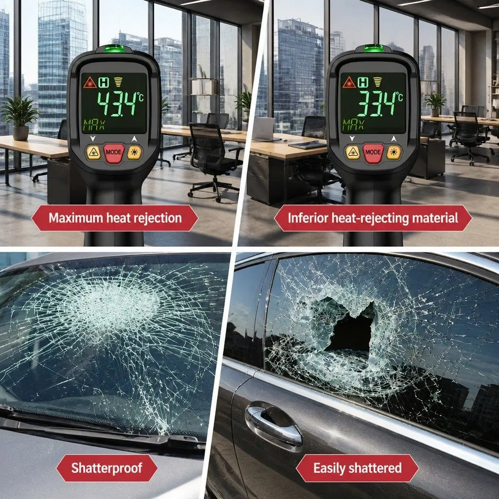 Window Tint Film Black 76cm x 7m 35% VLT UV Protection