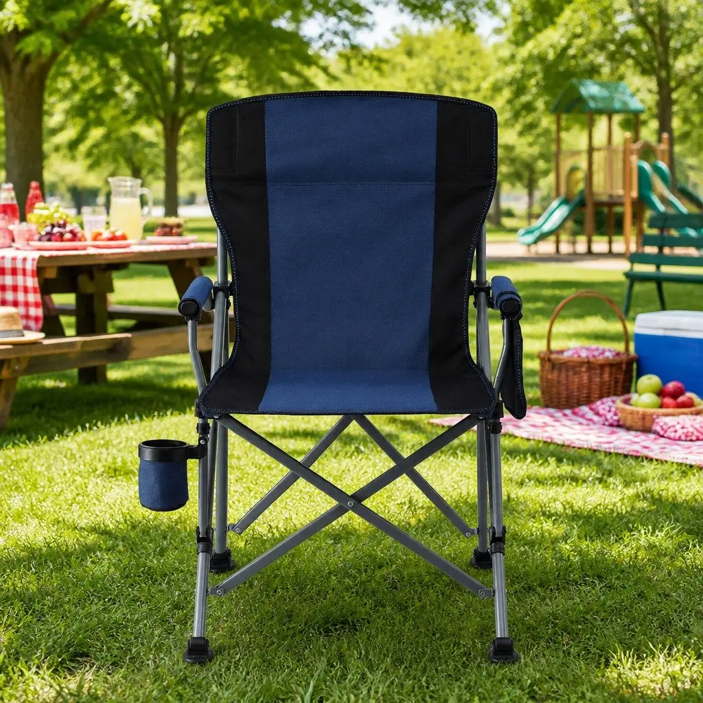 Folding Camping Chair Outdoor Portable Moon Seat Lightweight Beach Picnic