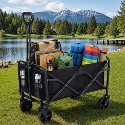 Folding Garden Cart: Sturdy, Convenient, and Practical