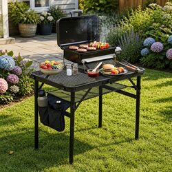 Concise and Efficient Camping BBQ Table 60x40x56cm