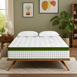 Queen Hybrid Mattress: 30cm Height, Gel Foam, Firm Support