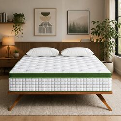 Single Mattress 30cm Gel Memory Foam Hybrid Pocket Spring Medium Firm Cooling