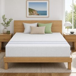 King Size Memory Foam Mattress 25cm Reversible Medium Firm Gel-Infused Sleep