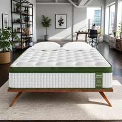 Efficient 34cm Double Latex Hybrid Mattress with Pocket Coils