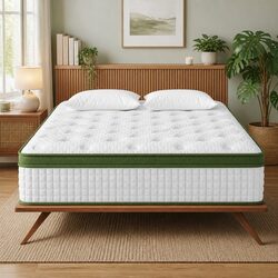 Efficient 34cm Double Latex Hybrid Mattress with Pocket Coils