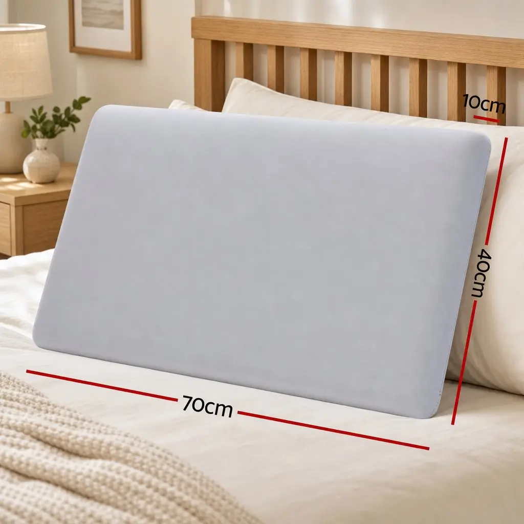 Memory Foam Pillows Queen Size Set of 2 Cooling Bed Pillows for Hot Sleepers