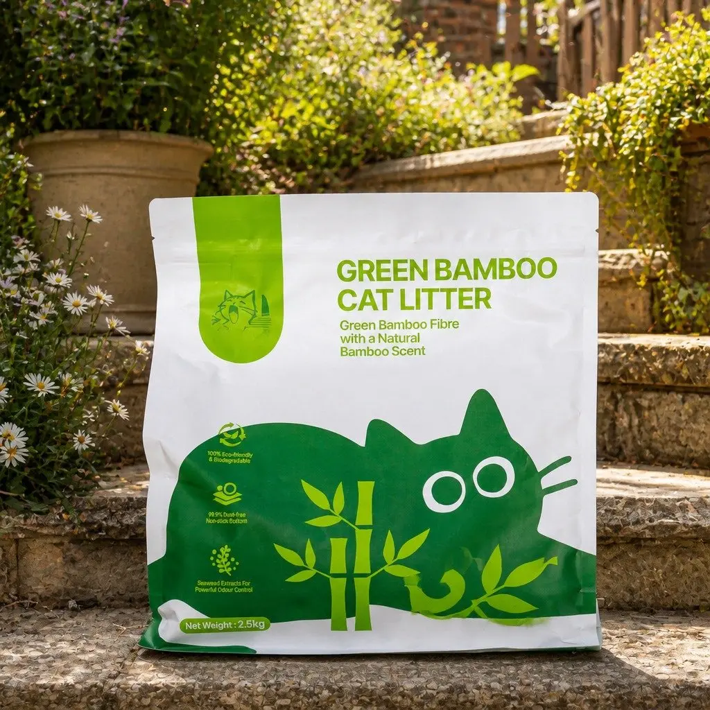 Cat Litter Green 30kg 12 Piece Dust Free Natural Odour Control Easy Clean