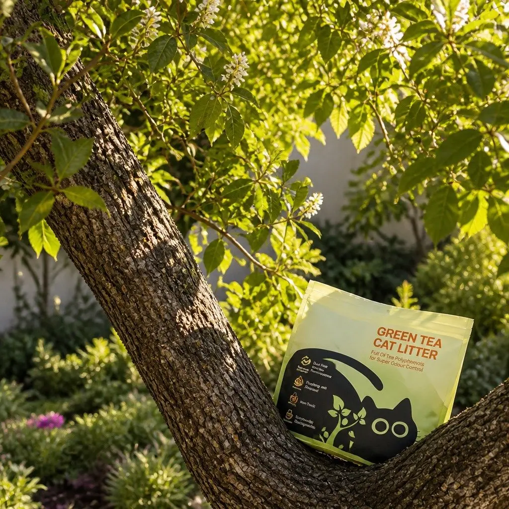Cat Litter Green Tea 7.5kg Clumping Dust Free Natural Flushable Easy