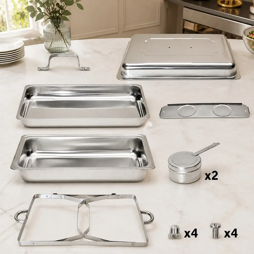 9L Chafing Dish Set Stainless Steel Buffet Warmer Bain Marie Food Server