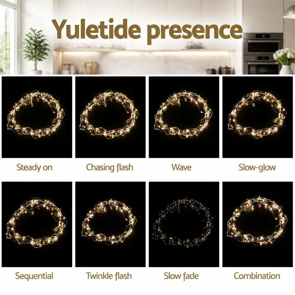 300 LED Warm White Curtain String Lights 3M X 3M Indoor Outdoor with Eight Lighting Modes and USB Controller