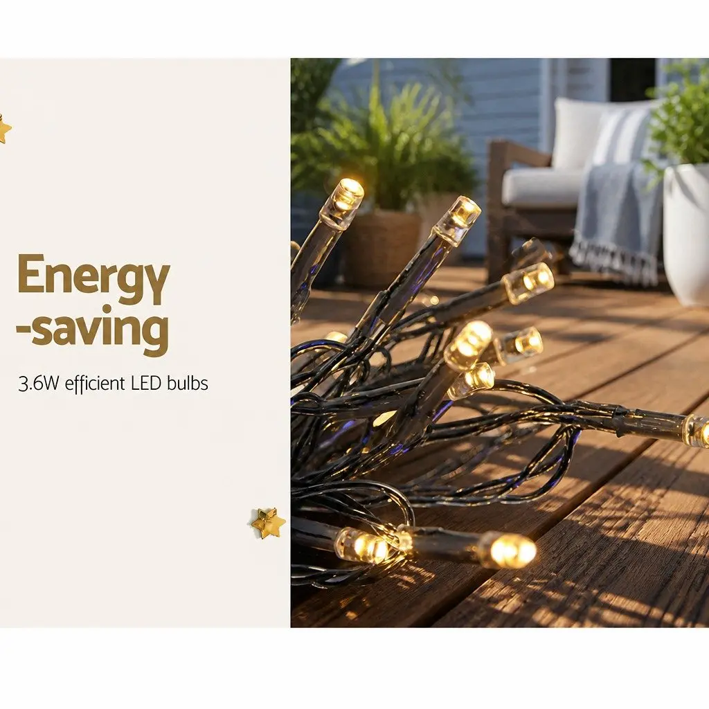 Curtain Light Warm White 6M x 3M 600 LED Indoor Outdoor Christmas