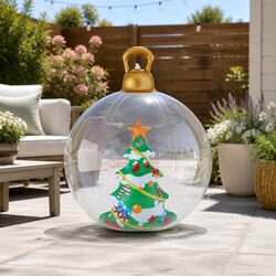 Compact and Convenient: 60cm Inflatable Christmas Bauble