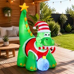 Compact 1.86M Inflatable Dinosaur with Quick Setup