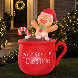 Charming 1.8M Christmas Inflatable Cup for Your Home