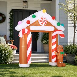 Compact and Easy to Use Inflatable Archway for Christmas