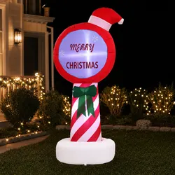 Friendly and Festive 1.8M Inflatable Christmas Pole