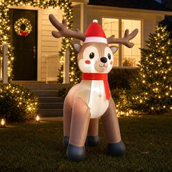 Concise Christmas Inflatable Reindeer 2.5M with Lights