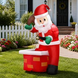 Compact and Festive Inflatable Christmas Santa