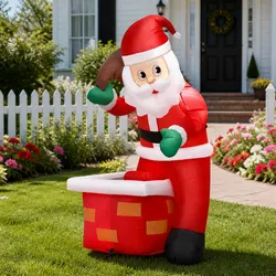 Compact and Festive Inflatable Christmas Santa