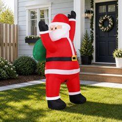 1.9M Inflatable Santa: Brighten Your Holiday Season