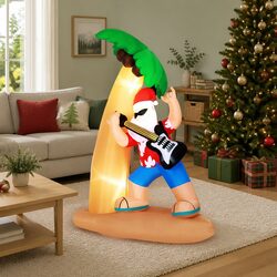 Inflatable Santa Guitar 2.1M - Quick Setup and Festive Fun