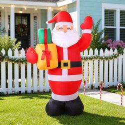 Concise 2.4M Christmas Inflatable Santa with LEDs