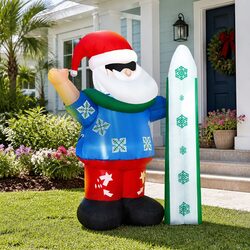 Concise 1.6M Inflatable Santa with LEDs for the Holidays