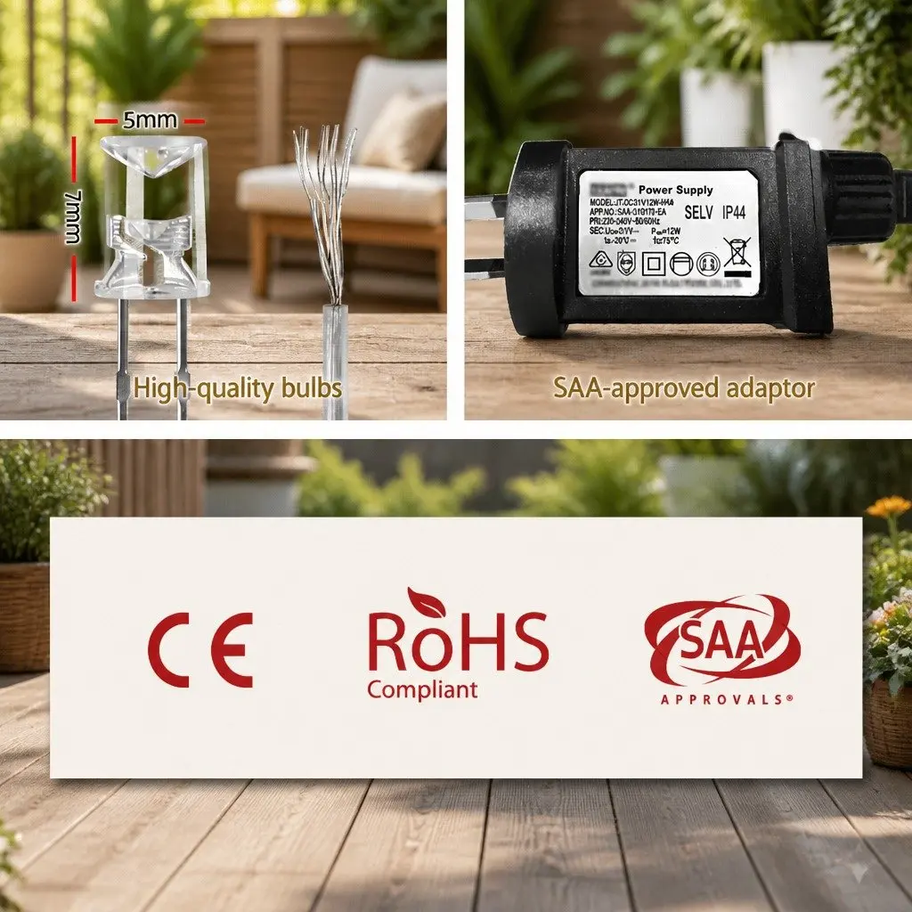 Icicle Lights Warm White 20M 800 LED Indoor Outdoor Decoration String