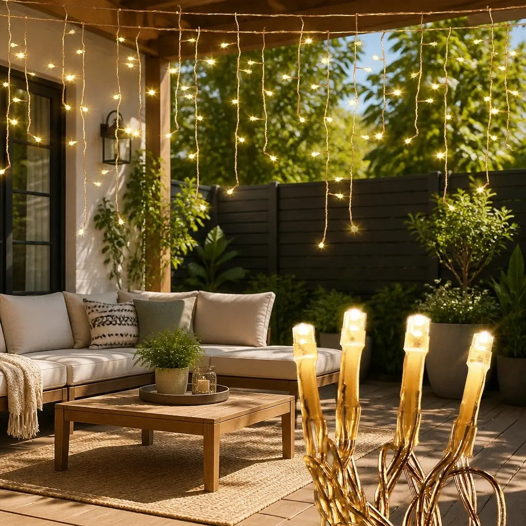 Icicle Lights Warm White 20M 800 LED Indoor Outdoor Decoration String