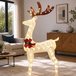 100 LED Reindeer Lights for Festive Decorations