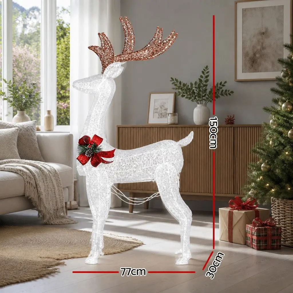 100 LED Reindeer Lights for Festive Decorations