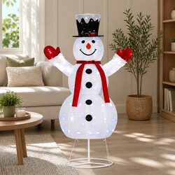Compact Christmas Light Snowman 1.7M with 200 LED Lights