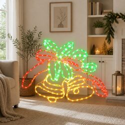 216 LED Christmas Bell Lights – Perfect Holiday Decor
