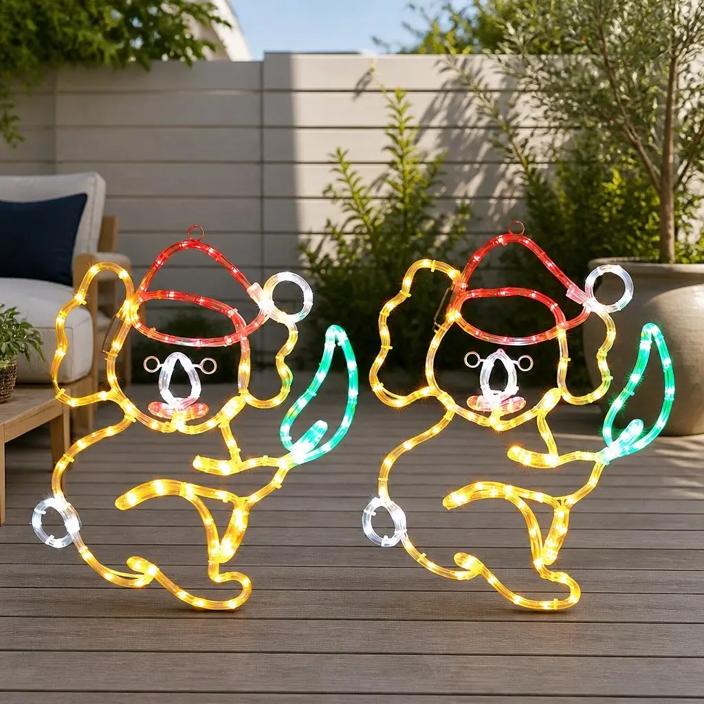 LED Christmas Lights Multicolour 0.48m Outdoor Garden Decoration 216 Bulbs Waterproof