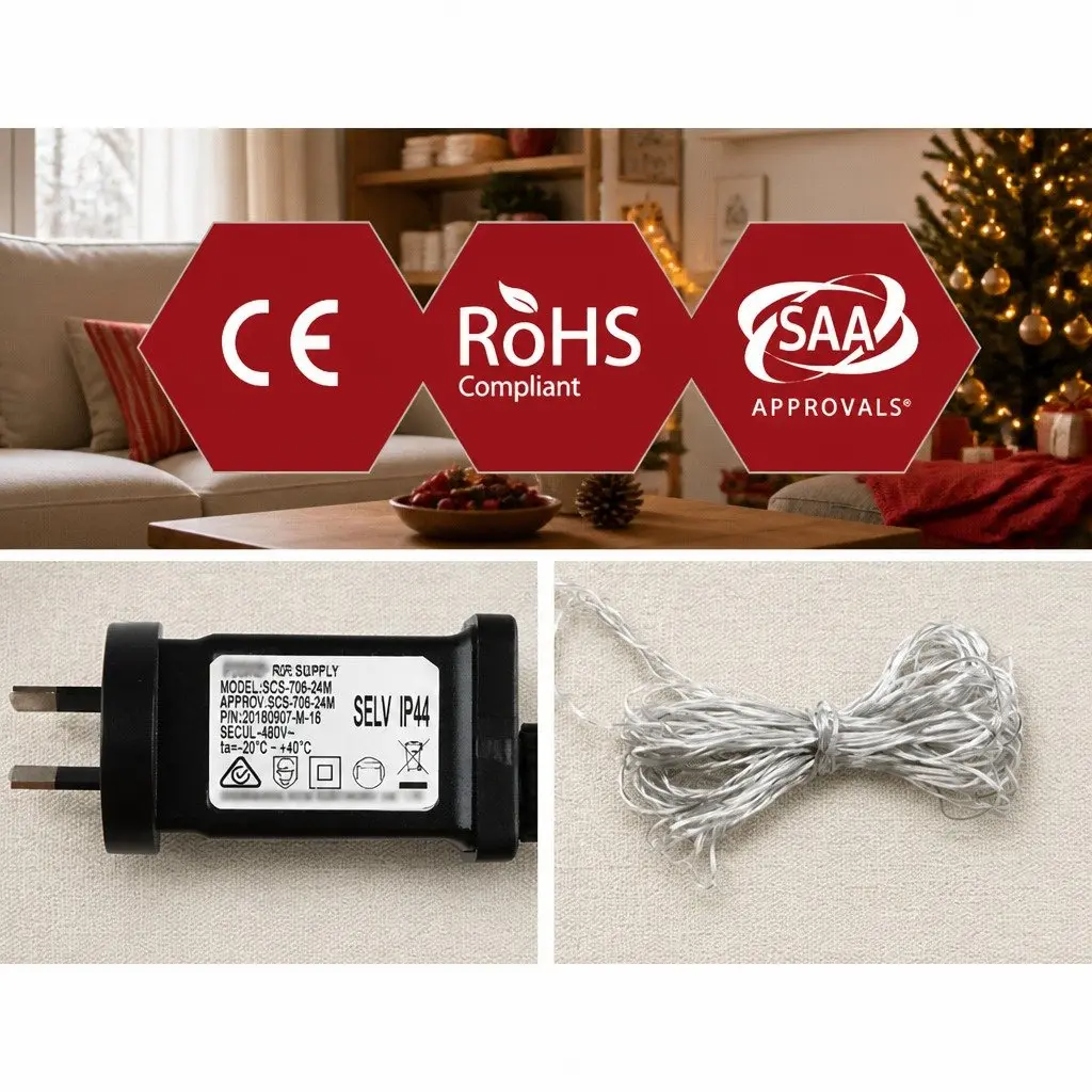 Christmas Lights Multi-coloured 806 LED Reindeer Sleigh Outdoor Indoor Flashing