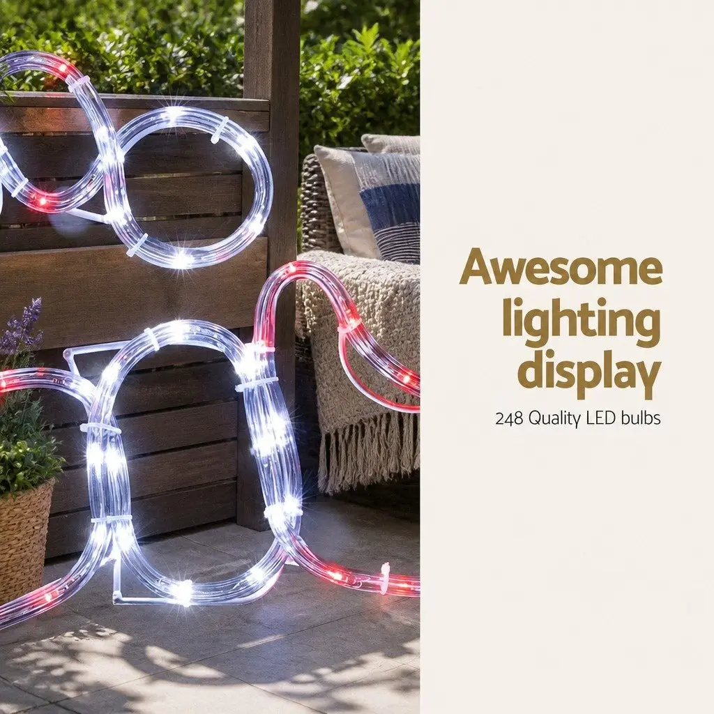 Christmas Lights Multicoloured 1M 248 LED Outdoor Indoor Decorations