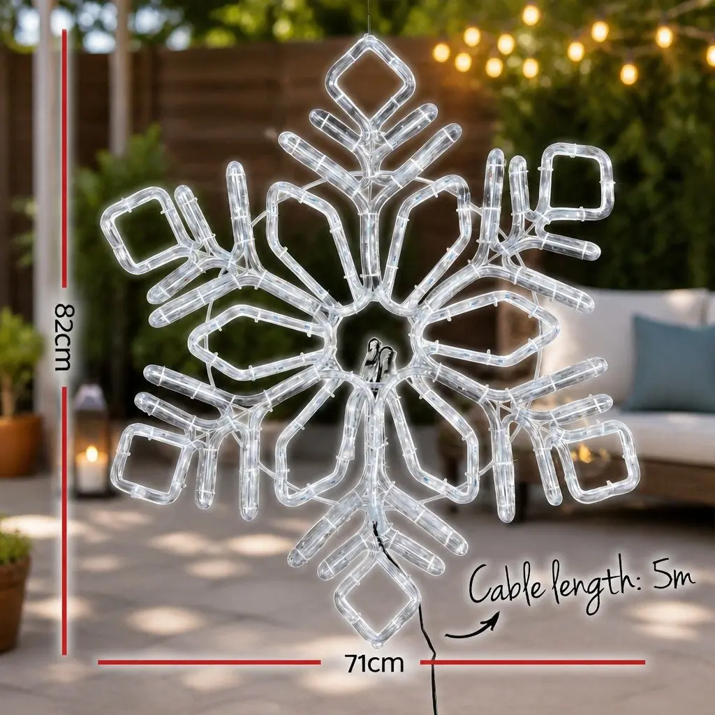 Christmas Lights Multicoloured 0.82M Snow Motif 304 LED Indoor Outdoor