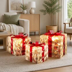 Christmas Lights: 3 Gift Boxes with 70 Warm-White Bulbs